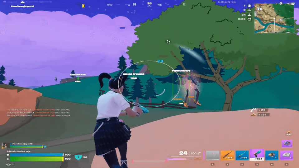 Epic EAC on Fortnite — cheats apex Fortnite gameplay screenshot